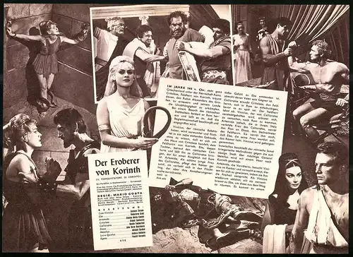 Filmprogramm IFB Nr. 6157, Der Eroberer von Korinth, Jacques Sernas, Genevieve Grad, Regie: Mario Costa