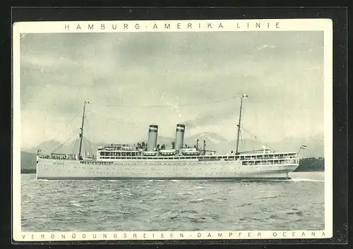 AK Passagierschiff Oceana, Hamburg-Amerika Linie