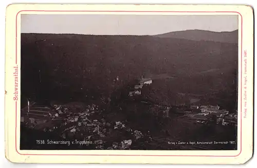 Fotografie Zedler & Vogel, Darmstadt, Ansicht Schwarzburg, Panorama vom Trippstein