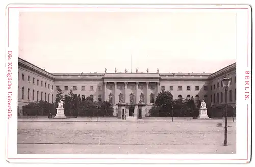 Fotografie Fotograf unbekannt, Ansicht Berlin, Kgl. Universität