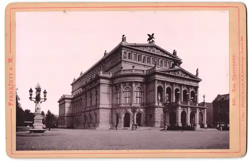 Fotografie Römmler & Jonas, Dresden, Ansicht Frankfurt / Main, Opernhaus - Oper