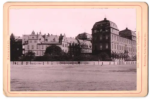 Fotografie Lautz, Darmstadt, Ansicht Darmstadt, Schloss vom Paradeplatz gesehen