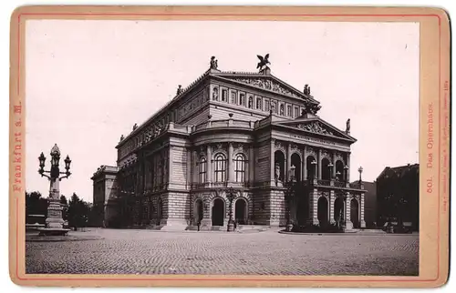 Fotografie Römmler & Jonas, Dresden, Ansicht Frankfurt / Main, Opernhaus - Oper