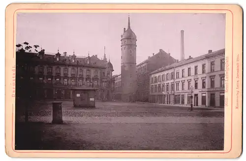 Fotografie Lautz, Darmstadt, Ansicht Darmstadt, Ernst-Ludwigsplatz mit Spielwarenladen