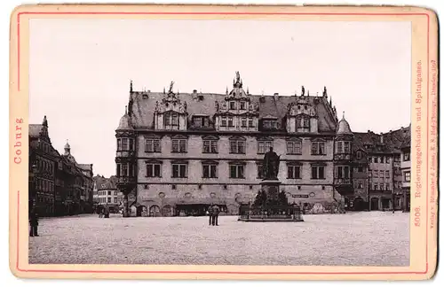 Fotografie Römmler & Jonas, Dresden, Ansicht Coburg, Spitalgasse mit Regierungsgebäude