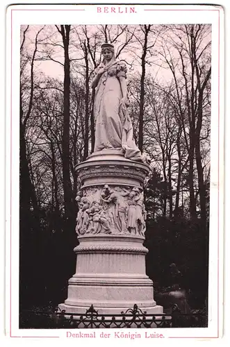 Fotografie Fotograf unbekannt, Ansicht Berlin, Denkmal der Königin Luise