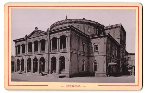 Fotografie Ernst Roepke, Wiesbaden, Ansicht Karlsruhe, Hoftheater - Theater