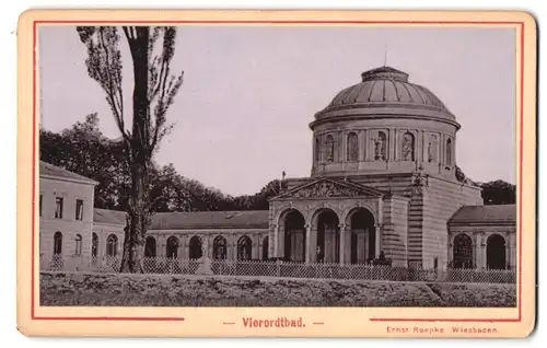 Fotografie Ernst Roepke, Wiesbaden, Ansicht Karlsruhe, Vierordbad - Badeanstalt