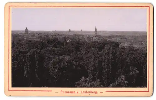 Fotografie Ernst Roepke, Wiesbaden, Ansicht Karlsruhe, Panorama vom Lauterberg