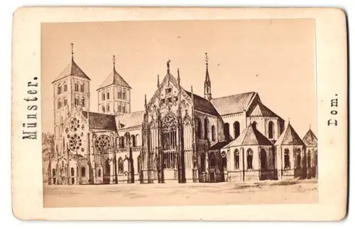 Fotografie Fotograf unbekannt, Ansicht Münster, Partie am Dom