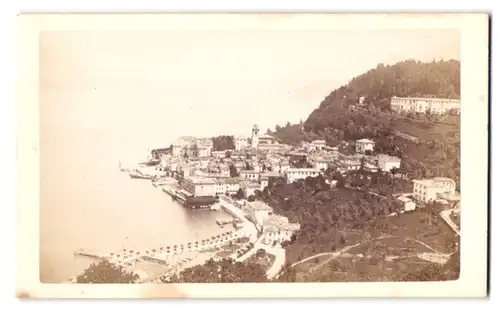 Fotografie Atelier Nessi, Como, Ansicht Bellagio, Panorama der Ortschaft