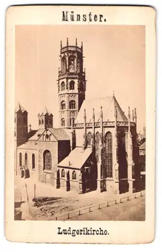 Fotografie Fotograf unbekannt, Ansicht Münster, Ludgerikirche