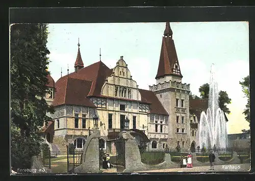 AK Bernburg a. S ., Blick auf das Kurhaus