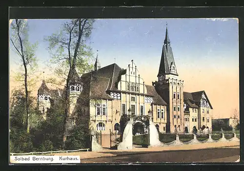 AK Bad Bernburg, Blick zum Kurhaus