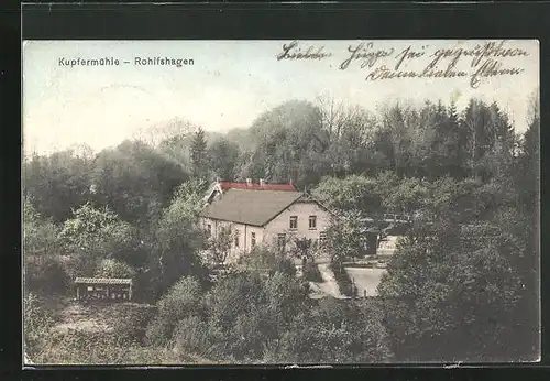 AK Rolfshagen, Gasthaus Kupfermühle