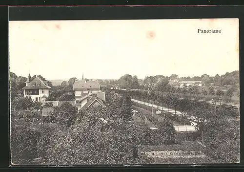 AK Schwarzenbek, Panorama vom Ort