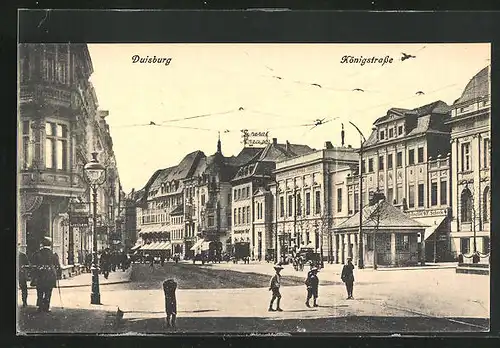 AK Duisburg, Blick auf die Königsstrasse