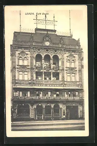 AK Leipzig, Portal des Cafe Bauer