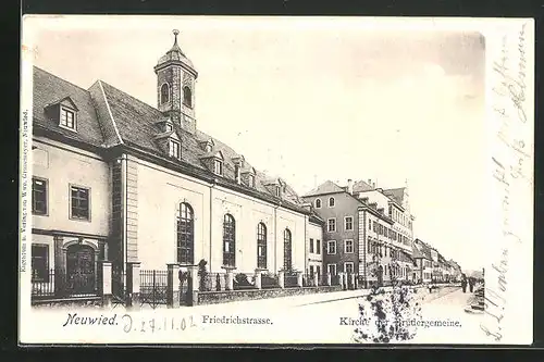 AK Neuwied, Blick auf die Friedrichsstrasse