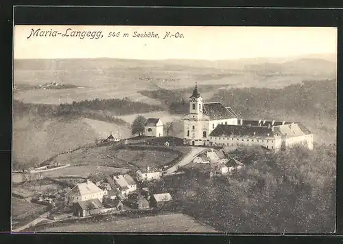 AK Maria-Langegg, Ortspartie mit Kloster