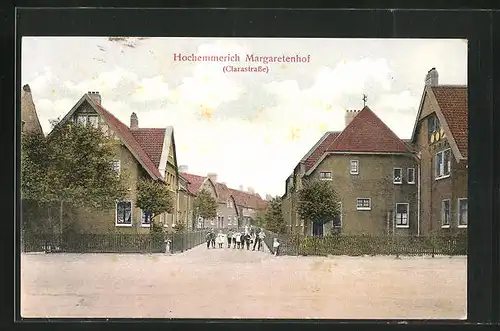 AK Hochemmerich, Margaretenhof Clarastrasse mit Kindern