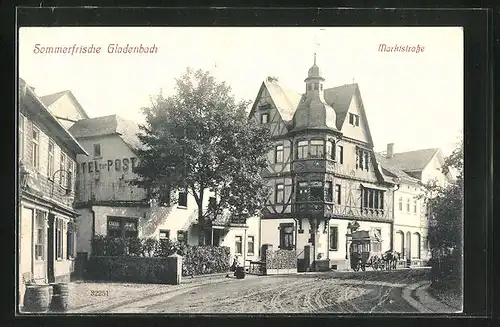 AK Gladenbach, Hotel zur Post, Marktstrasse