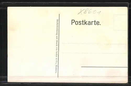 Künstler-AK Ober-Gurig, Gasthof zum Erbgericht, Neue Schule