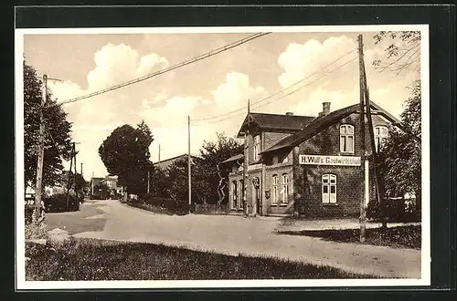 AK Heidekamp, Gasthaus u. Kolonialwarenhandlung Heinrich Wulf