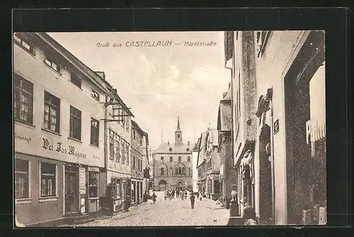 AK Castellaun, Gasthaus in der Marktstrasse