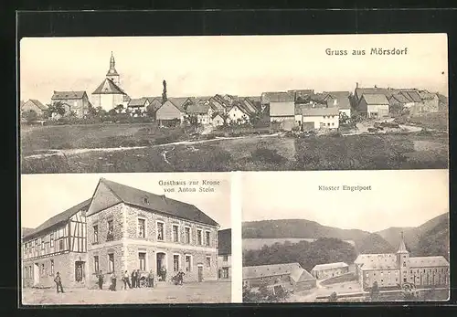 AK Mörsdorf, Gasthaus zur Krone, Anton Stein, Kloster Engelport