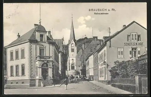 AK Braubach / Rheinland, Schützenhof in der Rathausstrasse