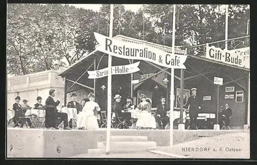 AK Niendorf a. d. Ostsee, Restaurant-Café Zur Strandhalle