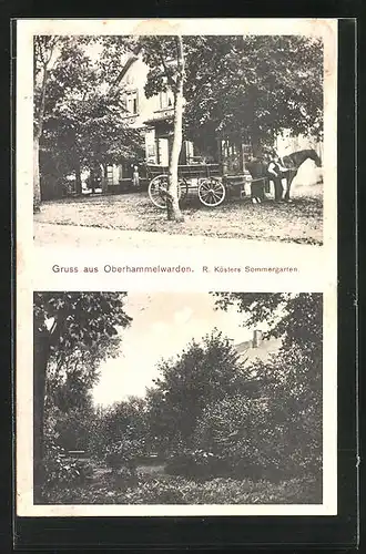 AK Oberhammelwarden, Gasthaus R. Kösters Sommergarten