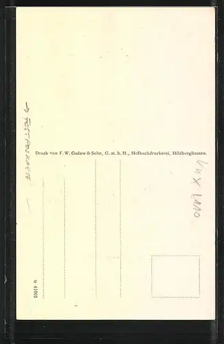 Künstler-AK Hildburghausen, Festpostkarte zum 600 jähr. Stadtjubiläum 1324-1924, Markt mit Rathaus