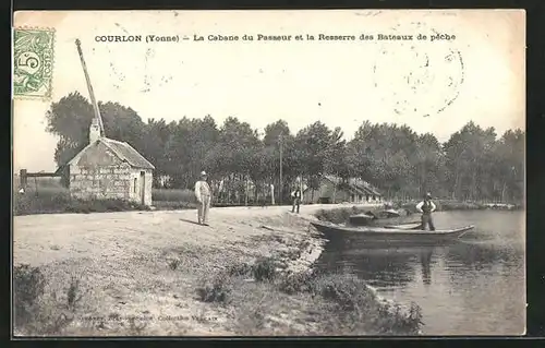 AK Courlon, La Cabane du Passeur et la Resserre des Bateaux de pêche