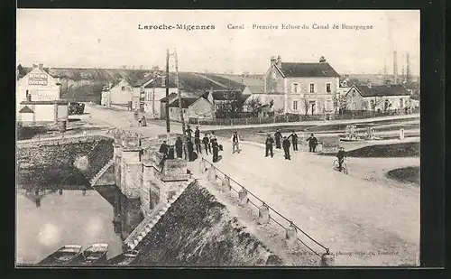 AK Laroche-Migennes, Canal, Premiere Ecluse du Canal de Bourgogne