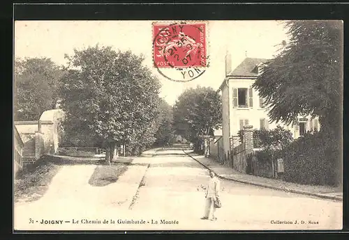AK Joigny, Le Chemin de la Guimbarde, La Montée