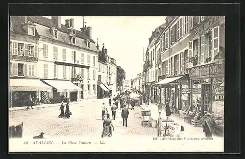 AK Avallon, La Place Vauban