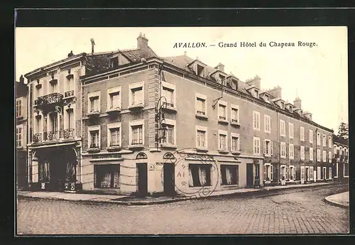 AK Avallon, Grand Hotel du Chapeau Rouge, Facade