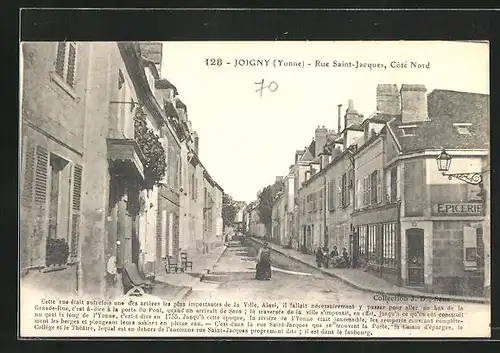 AK Joigny, Rue Saint-Jacques, Kinder auf dem Gehweg