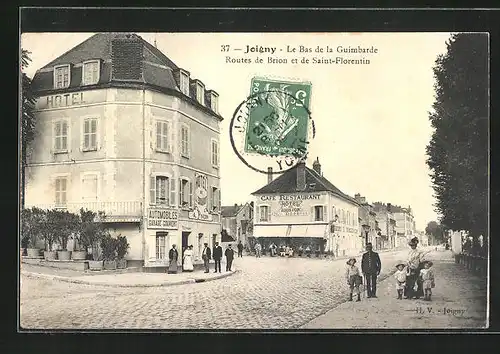 AK Joigny, Le Bas de la Guimbarde, Route de Brion et de Saint-Florentin