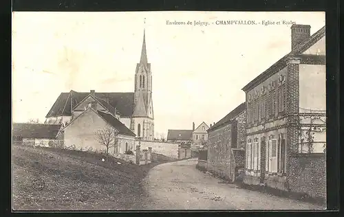 AK Champvallon, Eglise et Ecoles