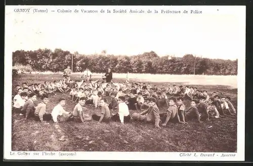 AK Ormoy, Colonie de Vacances de la Societe Amicale de la Prefecture de Police