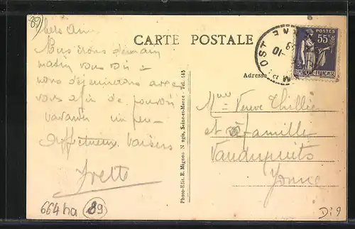 AK Champlost, Rue de la Poste