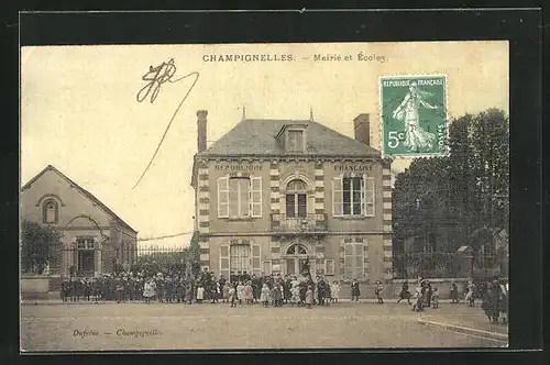 AK Champignelles, Mairie et Ecoles