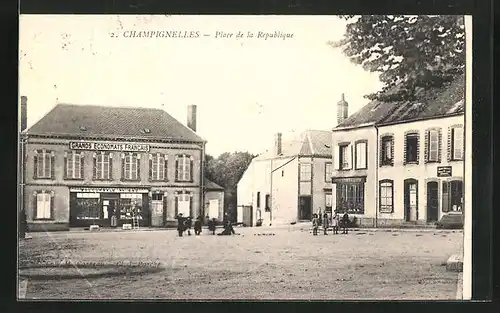 AK Champignelles, Place de la Republique
