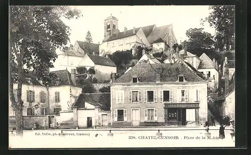 AK Chatel-Censoir, Place de la Mairie