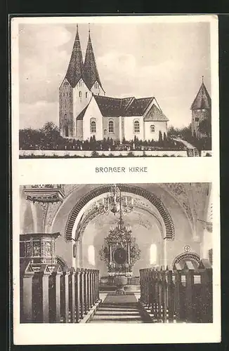 AK Broager, Kirche, Innenansicht der Kirche