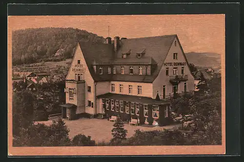 AK Oberschlema, Blick auf das Hotel Reinwart
