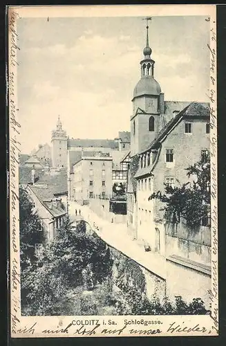 AK Colditz i. Sa., Schlossgasse